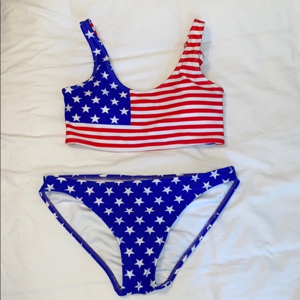 American flag bikini